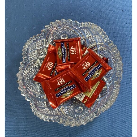 Vintage Nucut Imperial Glass Bowl 6.5" Sawtooth Edge Grandma's Candy Bowl - Picture 5 of 5